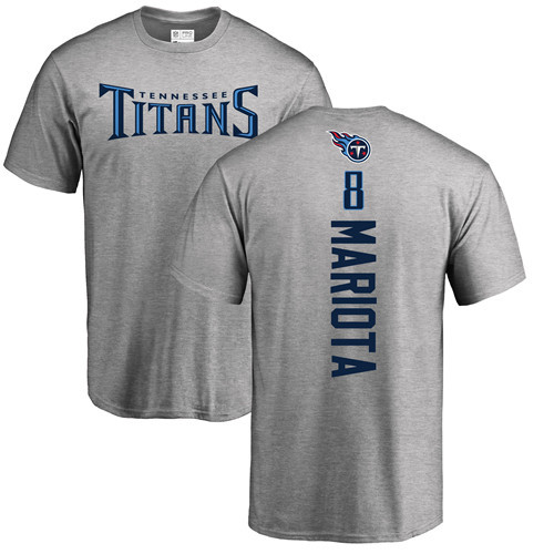 Tennessee Titans Men nike_titans_1065Ash Marcus Mariota Backer NFL Football #8 T Shirt->nfl t-shirts->Sports Accessory